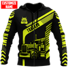 FUNSTUFFPRINT  Personalized Trucker Hoodie KLBM 3D Hoodie and Zip Hoodie