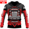 FUNSTUFFPRINT Personalized Trucker Hoodie NHBM 3D Hoodie and Zip Hoodie
