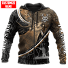 FUNSTUFFPRINT Personalized Deer Hunting Hoodie MHBM 3D Hoodie and Zip Hoodie