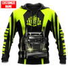 FUNSTUFFPRINT - Personalized Trucker  3D Hoodie and Zip Hoodie