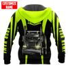 FUNSTUFFPRINT - Personalized Trucker  3D Hoodie and Zip Hoodie