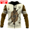 FUNSTUFFPRINT Personalized New Zealand Maori Jack Card 3D Hoodie and Zip Hoodie