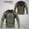 FUNSTUFFPRINT Customize Lithuania Black Coat Of Arms 3D Hoodie and Zip Hoodie