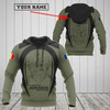 FUNSTUFFPRINT Customize Romania Black Coat Of Arms  3D Hoodie and Zip Hoodie
