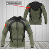 FUNSTUFFPRINT Customize Romania Black Coat Of Arms  3D Hoodie and Zip Hoodie