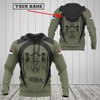 FUNSTUFFPRINT Customize Serbia Black Coat Of Arms 3D Hoodie and Zip Hoodie