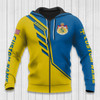 FUNSTUFFPRINT Custom Name Sweden Hoodie Sweden Flag Wing    3D Hoodie and Zip Hoodie