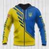 FUNSTUFFPRINT Custom Name Ukraine Hoodie Ukraine Flag Wing  3D Hoodie and Zip Hoodie