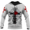 FUNSTUFFPRINT Christian 3D Hoodie Crosses And Roses   3D Hoodie and Zip Hoodie
