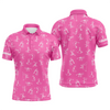 Custom Golf Men Polo Shirt - Funny Golf Pattern Custom Name Multicolor Apparel - Personalized Gift For Golf Lover, Team, Husband, Boyfriend, Dad
