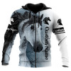 FUNSTUFFPRINT Pesonalized Horse 3D Hoodie For Men And Women White Horse  3D Hoodie and Zip Hoodie