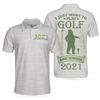 I Just Want To Play Golf And Ignore Bear Golf Polo Shirt For Men, Custom Best Gift For Golfers, Personalized Cool Golf Gift Idea For Golfers