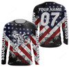 FUNSTUFFPRINT Custom American flag jersey Motocross dirt bike off-road motorcycle shirt 3D LONG SLEEVE SHIRT