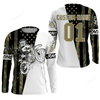 FUNSTUFFPRINT Custom  Dirt bike racing jersey UPF30+, Patriotic Motocross offroad American flag motorcycle shirt 3D LONG SLEEVE SHIRT