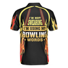 Bowling Men Polo Shirt - Flame Tenpin Bowling Polo Shirt For Men - Perfect Gift For Friend, Family, Bowling Lover