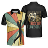 Custom I Hate Golf Nice Shot I Love Golf Polo Shirt, Vintage Color Palette Polo Shirt, Best Golf Shirt For Men