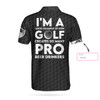 Custom Personalized Golf American Flag Men Polo Shirt, I'm A Golf Pro And Beer Drinker Custom Polo Shirt, Golf Shirt For Beer Lovers