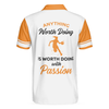 Custom Basketball Player Polo Shirt, Anything Worth Doing Is Worth Doing With Passion Basketball Polo Shirt For Men And Women, Gift For Basketball Lovers