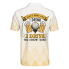 I Drink I Drive And I Know Things Argyle Pattern Golf Polo Shirt, Golf Shirt For Beer Lovers, Best Gift For Men