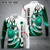 FUNSTUFFPRINT Fire Blaster Bowling And Pins Multicolor Option, Customized Name Long Sleeve 3D Shirt
