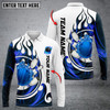 FUNSTUFFPRINT Fire Blaster Bowling And Pins Multicolor Option, Customized Name Long Sleeve 3D Shirt