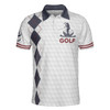 Life Is Short Swing Hard Golf Polo Shirt, Grey Argyle Polo Shirt For Golfers, Basic Golf Shirt Design, Best Gift For Men