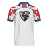 United Kingdom Flag Golf Texture Black Golfer Polo Shirt, Great Britain Jack Polo Shirt, UK Golf Shirt - Perfect Gift For Men