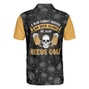 Custom Argyle Pattern Men Polo Shirt, A Man Cannot Survive On Beer Alone He Also Needs Golf Polo Shirt, Skull Beer Drinking Golf Shirt, Gift For Golfers