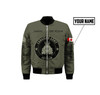 FUNSTUFFPRINT Personalized Name Canadian Army Boomber Jacket 3D Bomber Jacket S3BJ-10006
