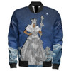 FUNSTUFFPRINT Africa Zone Jacket – Yoruba Orisha Obatala Sleeve Zip Bomber Jacket J09 Bomber Jacket 3D Bomber Jacket
