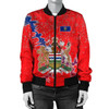 FUNSTUFFPRINT Alberta Christmas Coat Of Arms Women Bomber Jacket X Style J78 Bomber Jacket 3D Bomber Jacket
