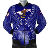 FUNSTUFFPRINT American Samoa Polynesian Men’s Bomber Jacket – American Samoa Flag with Polynesian Tattoo – BN18 Bomber Jacket 3D Bomber Jacket