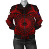 FUNSTUFFPRINT American Samoa Polynesian Women’s Bomber Jacket – Red Seal – BN18 Bomber Jacket 3D Bomber Jacket