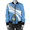 FUNSTUFFPRINT Argentina Coat Of Arms Women Bomber Jacket Cricket Bomber Jacket 3D Bomber Jacket
