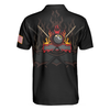 Flame Skull Billiards Pool Polo Shirt, American Flag Billiards Polo Shirt, Gift For Pool Players
