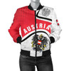 FUNSTUFFPRINT Austria Women’s Bomber Jacket – Austrian Coat Of Arms and Flag – BN18 Bomber Jacket 3D Bomber Jacket
