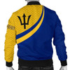 FUNSTUFFPRINT Barbados Men’s Bomber Jacket – Barbados Coat Of Arms and Flag Color – BN18 Bomber Jacket 3D Bomber Jacket