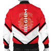 FUNSTUFFPRINT Belgium Coat Of Arms Men Bomber Jacket Lucian Style J5W Bomber Jacket 3D Bomber Jacket
