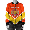 FUNSTUFFPRINT Belize Coat Of Arms Women Bomber Jacket Lucian Style JW5 Bomber Jacket 3D Bomber Jacket