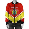 FUNSTUFFPRINT Bermuda Coat Of Arms Women Bomber Jacket Lucian Style JW5 Bomber Jacket 3D Bomber Jacket