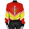 FUNSTUFFPRINT Bermuda Coat Of Arms Women Bomber Jacket Lucian Style JW5 Bomber Jacket 3D Bomber Jacket