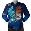 FUNSTUFFPRINT Bomber Jacket American Samoa Polynesian – Blue Polynesian Eagle – BN15 Bomber Jacket 3D Bomber Jacket