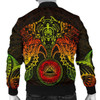 FUNSTUFFPRINT Bomber Jacket American Samoa Polynesian – Reggae Turtle Manta Ray – BN18 Bomber Jacket 3D Bomber Jacket
