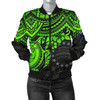 FUNSTUFFPRINT Bomber Jacket Cook Islands Polynesian – Green Turtle – BN15 Bomber Jacket 3D Bomber Jacket