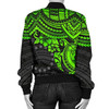 FUNSTUFFPRINT Bomber Jacket Cook Islands Polynesian – Green Turtle – BN15 Bomber Jacket 3D Bomber Jacket