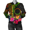 FUNSTUFFPRINT Bomber Jacket Cook Islands Polynesian – Hibiscus and Banana Leaves – BN15 Bomber Jacket 3D Bomber Jacket