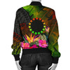 FUNSTUFFPRINT Bomber Jacket Cook Islands Polynesian – Hibiscus and Banana Leaves – BN15 Bomber Jacket 3D Bomber Jacket