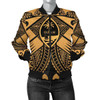 FUNSTUFFPRINT Bomber Jacket Guam Polynesian – Guam Gold Seal with Polynesian Tattoo 3D Bomber Jacket
