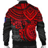 FUNSTUFFPRINT Bomber Jacket Guam Polynesian – Red Turtle 3D Bomber Jacket