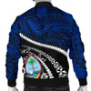 FUNSTUFFPRINT Bomber Jacket Guam Polynesian Shark Tattoo 3D Bomber Jacket